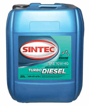 Полусинтетическое моторное масло SINTEC Turbo Diesel SAE 10W-40